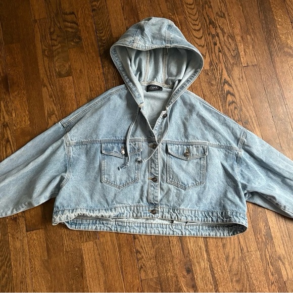 Jean Jacket, Cropped, Cider, Sz L - Picture 3 of 6